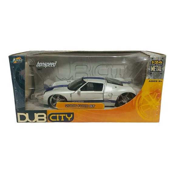 Jada Toys Dub City 2005 Ford GT Euro Spec 1:24 Die Cast White Sealed - Picture 1 of 12